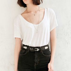 Black leather western belt with heart detail